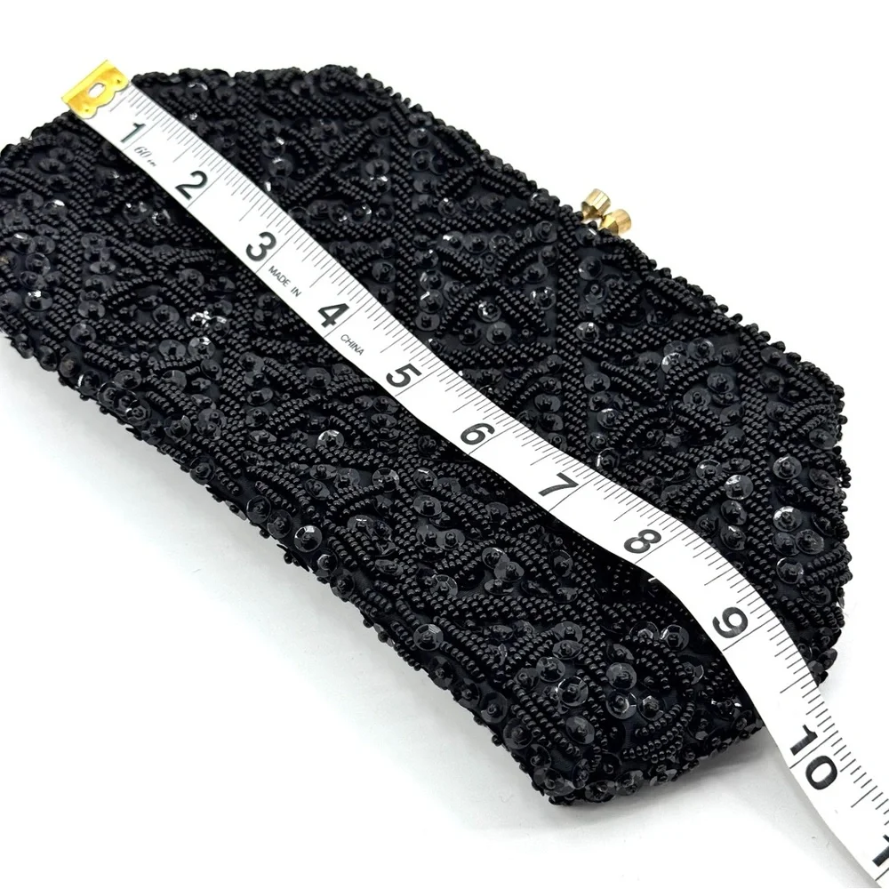 Vintage 50’s Beaded/Sequin Evening Bag/Cocktail Clutch - Picture 7 of 10